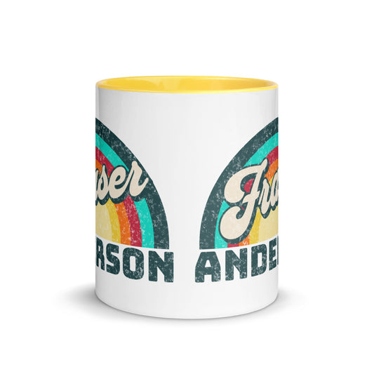 Rainbow Mug with any Colour Inside as long as its Orange or Yellow